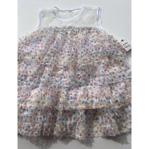 Norstrom Dot Top White Multicolor Dotted Sleeveless Women’s Sz Small NWT - Picture 2 of 13